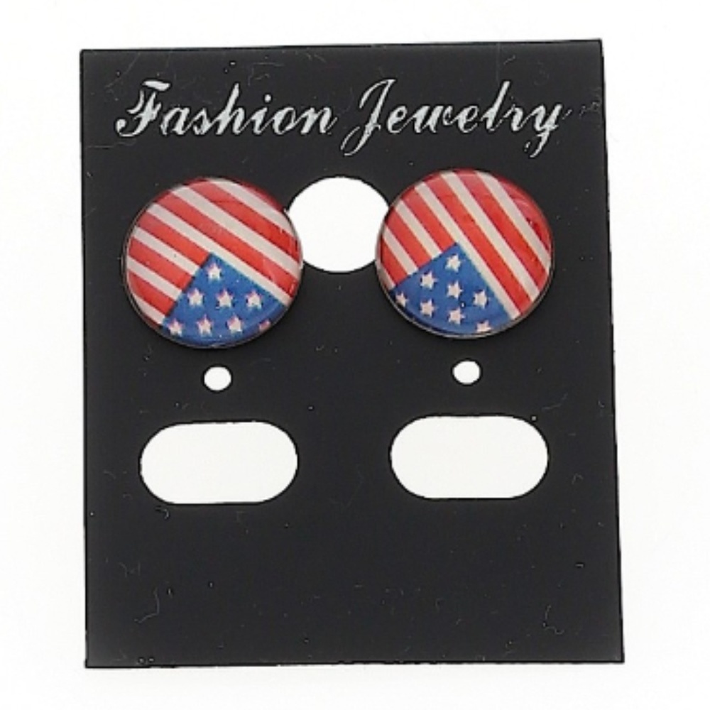 🍍Patriotic American Flag Stars & Stripes Earrings
